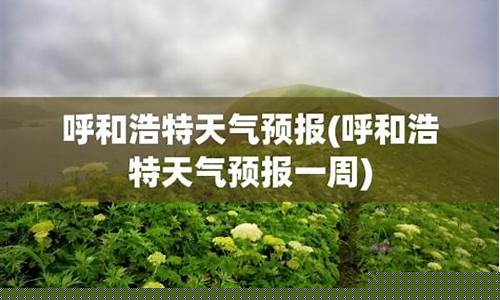 呼和浩特一周天气天气状况_呼和浩特一周内