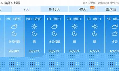 宜昌一周天气预报_宜昌一周天气预报234