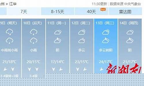 江华天气预报7天准确吗_江华天气预报