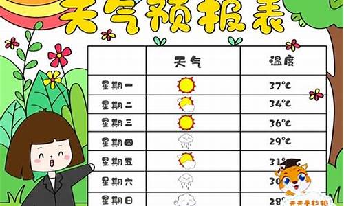 一周天气预报统计表或统计图三年级_一周天