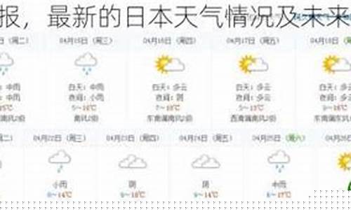最新日本天气预报_日本最近天气