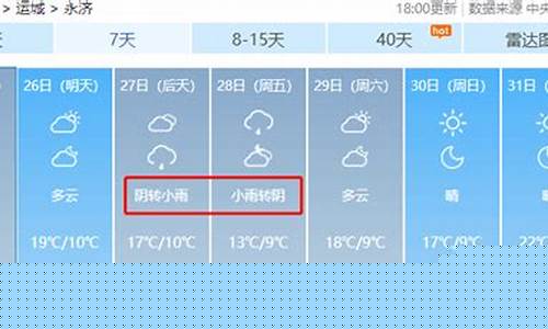 永济天气预报_永济天气