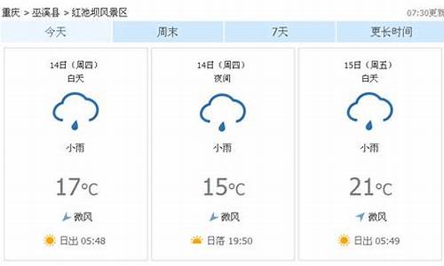 巫溪天气预报2345_巫溪天气15天预报