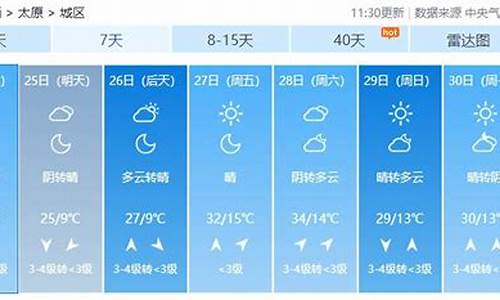 太原天气15天查询_太原天气15天